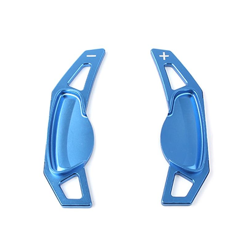 

2xавтомобильный удлинитель подрулевого переключателя для Benz Smart 451 453 Fortwo 2009-2017 Forfour 15-17, быстрое переключение из алюминиевого сплава синий