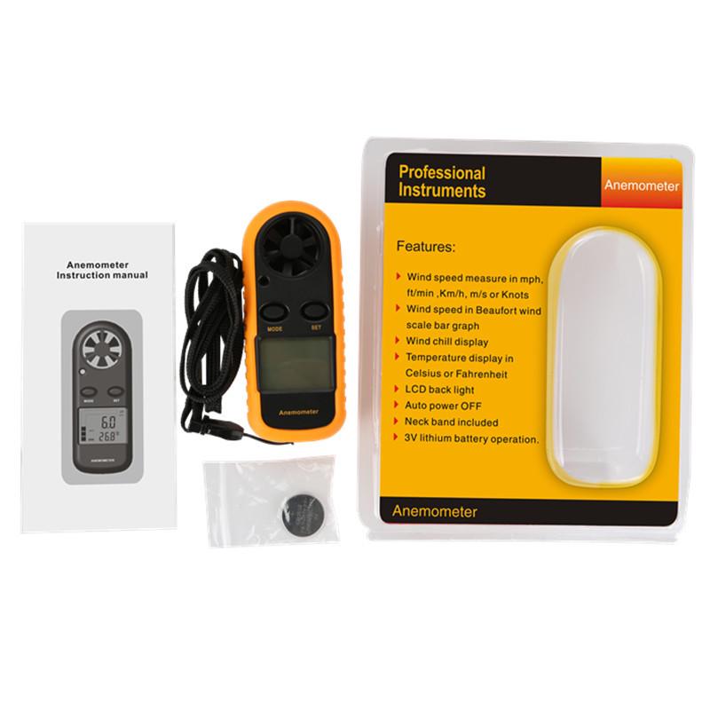 GM816 Digital Anemometer: Accurate Wind Speed & Temperature Measurement Instrument