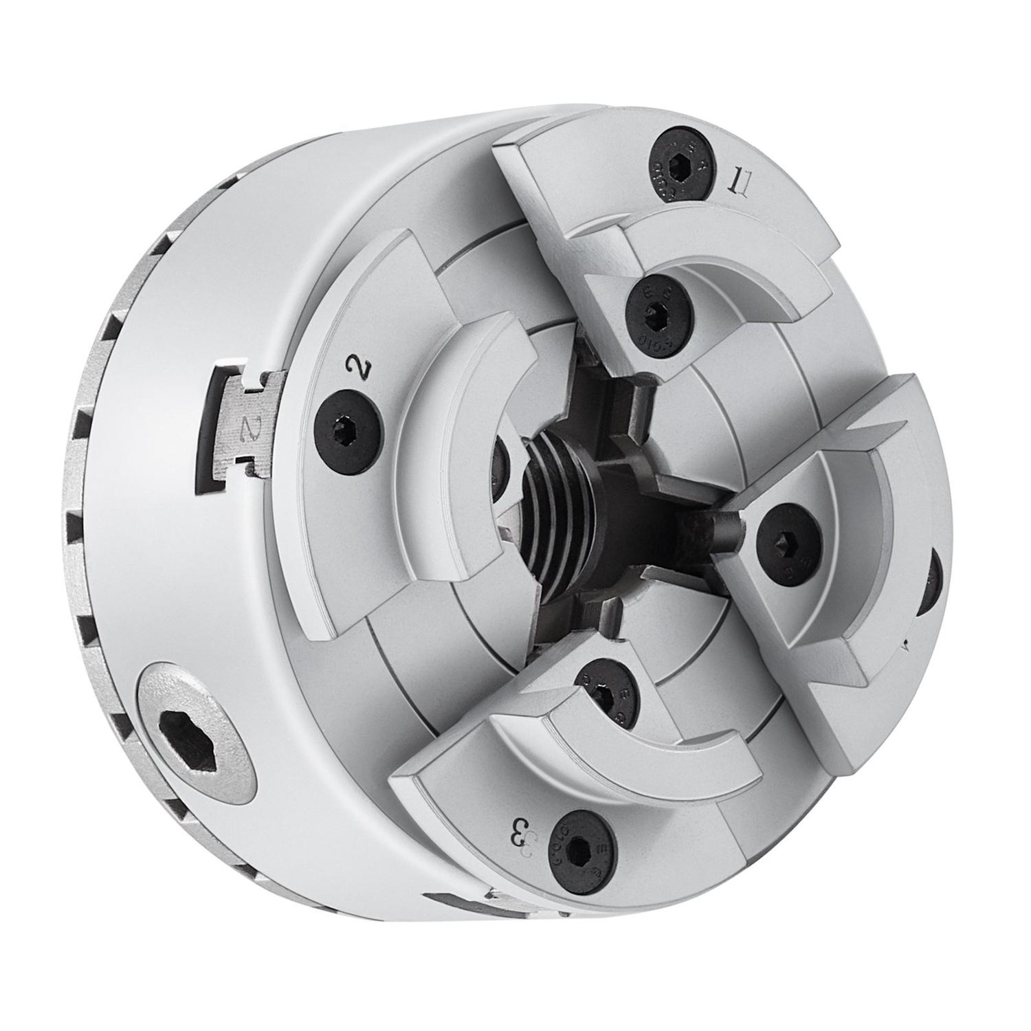 Mandrin de Tour KP2-3/4, 4 Mors, Diamètre 2,75 , Mandrin de Tour pour Métal Accessoires de Machine à Tourner, Auto-centreur, pour Tour, Usinage de Précision,