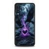 Black Raven Phone Case for Samsung Galaxy A56 A36 A26 A16 A34 A24 A42 A22 A20 A12 A40 A30 A10 5G Soft TPU Cover Shell Fundas Bag