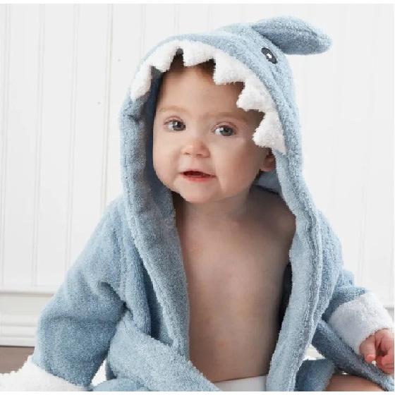 Custom Baby Name Cotton Baby Robe Bath Towel Cute Hoodies Infant Bath Blanket Kid Soft Bathrobe Kid Clothes