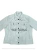 Camisa Slim Fit Camisa Feminina Elegante Manga Longa Couro de Cordeiro Genuíno Branco