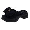 Cool slippers women wear versatile summer sandals, new summer cute fashion bow ins tide