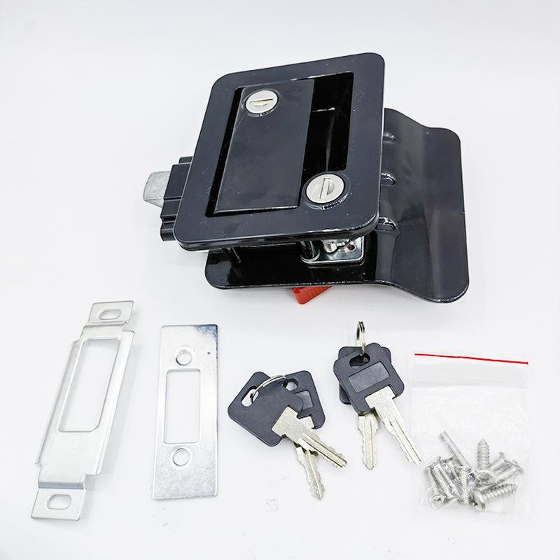 RV Lock All Metal Camper Door Lock Portable RV Entry Door Lock with Built-in Deadbolt for Camper Horse Trailer Cargo Hauler