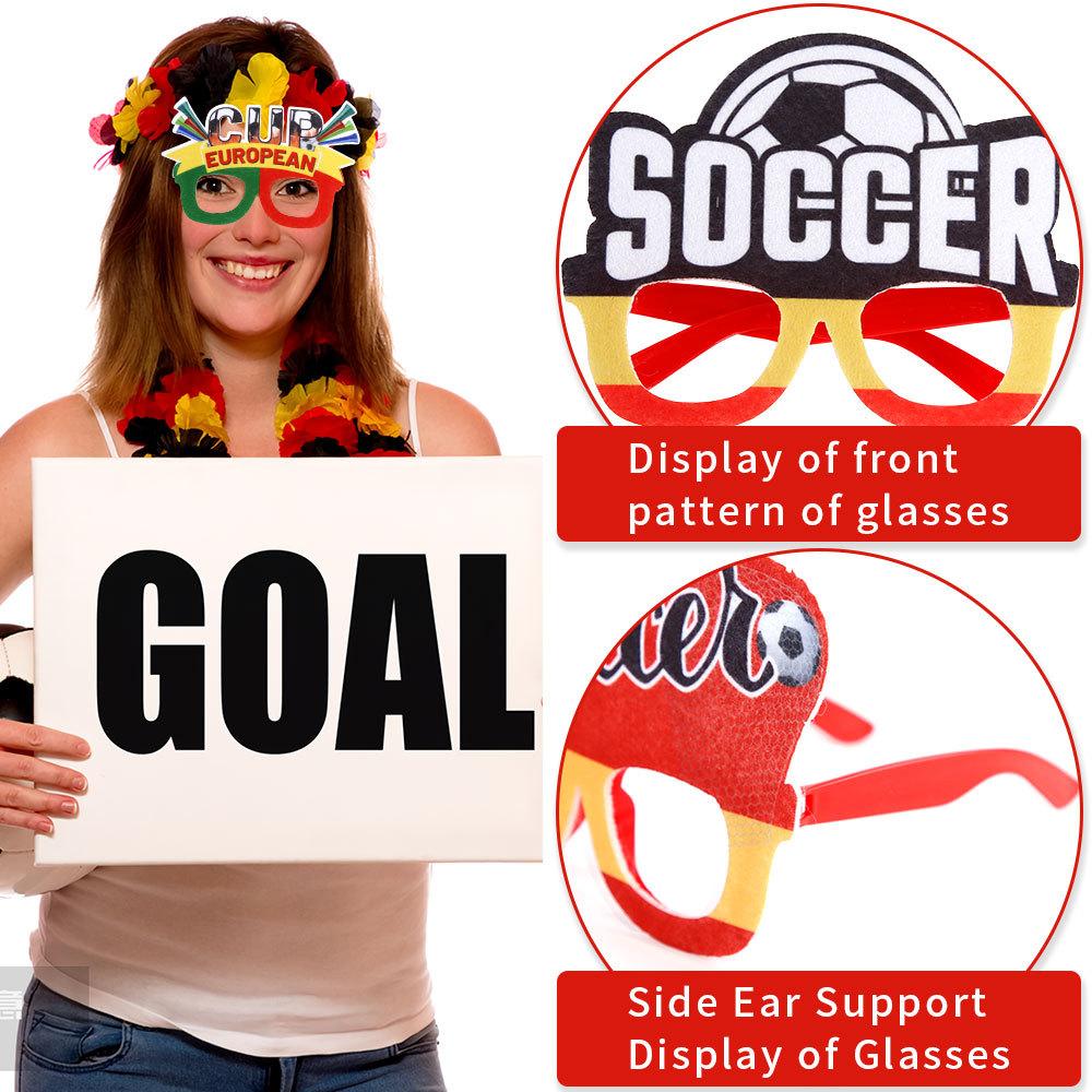 2026 USA Canada Mexico World Cup Cheer Props Football Theme Glasses Top 24 Fan Supplies Photo Glasses Frame