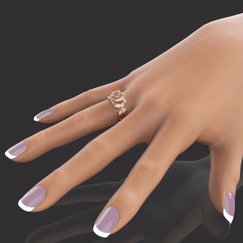 Source Jewelry Butterfly Ring, Slightly Inlaid Zircon Fashion Jewelry