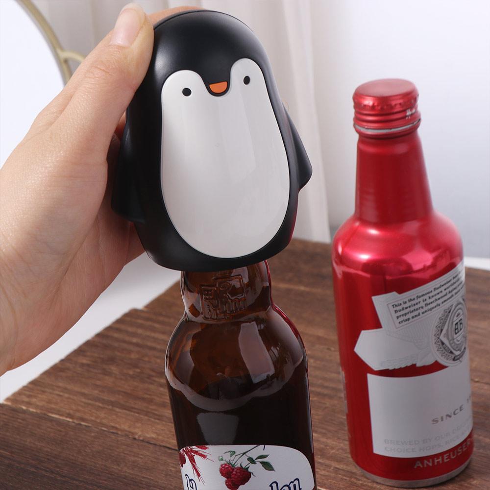 Automatic Magnetic Beer Bottle Opener Push Down Soda Cap Opener Gift Penguin Bottle Opener  Wine