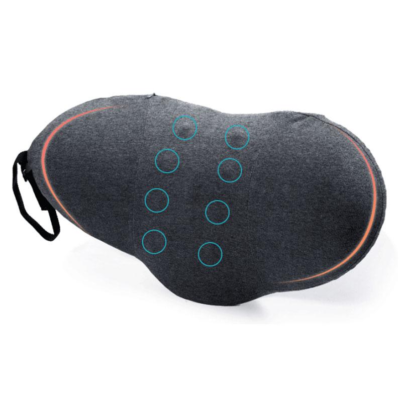 Pernă Suport Lombar Bumbac Spumă cu Memorie Potrivire Ergonomică Curbă Puncte de Masaj Spinal Suport Talie