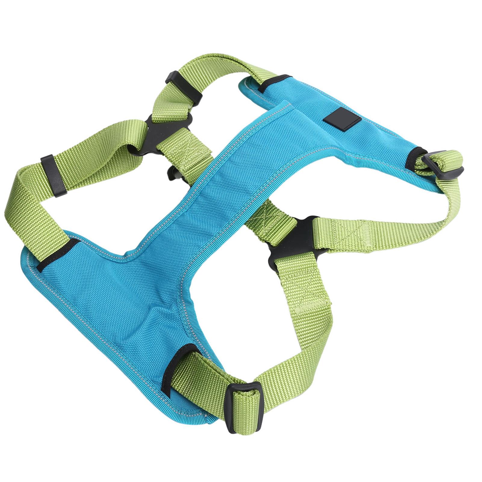 AntiLost Dog Vest Harness NoPull Pet Breathable and Adjustable Vest Harness Green S