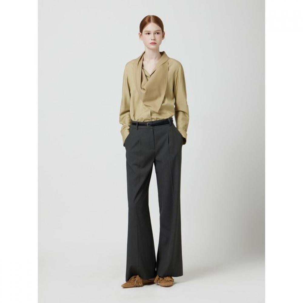 Cc Collect Wool Blend Wide Pants One Tuck  C253msa001c 