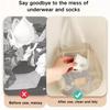 Underwear Socks Storage Bag Wall Hanging Breathable Mesh Bag  Wardrobe Organizer Toy Doll Storage Pouch