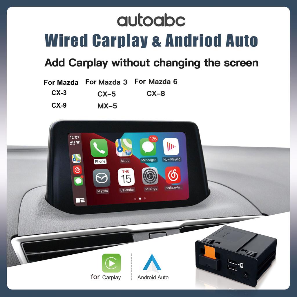 CarPlay Android Auto USB Adapter Hub for Retrofit Mazda 6 Mazda 3 Mazda 2 CX30 CX5 CX8 CX9 MX5 Miata TK78669U0C Kit