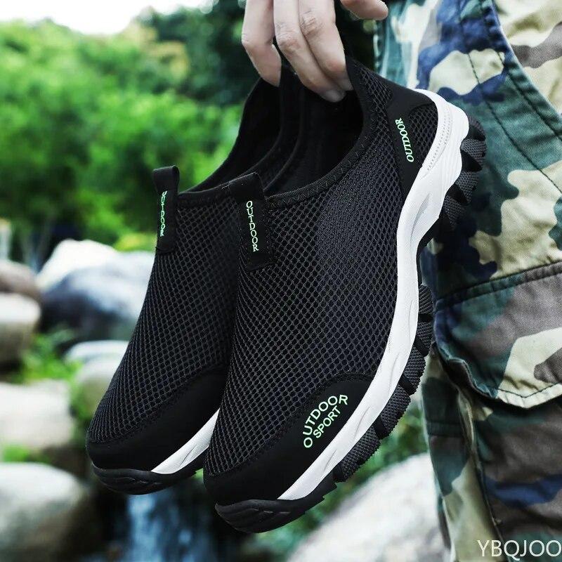 Neue Herren Sommer Bequeme Freizeitschuhe Atmungsaktives Air Mesh Flache Sneaker Größe 39-49