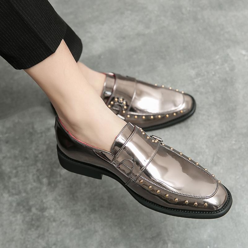 British Style Comfortable Men Casual Leather Shoes Fashion Designer Evening Dresses Loafers Casual Office Business Flats Retro