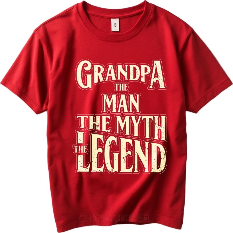 Hiphop For Man Summer T Shirt Grandpa The Man The Myth The Legend Short Sleeve Comfortable Oneck For Her Top Tees