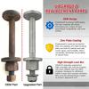 Easy Installation Front Lower Control Arm Bolts 6508481AA Replacement Adjustment Bolt for 1500 2500 3500
