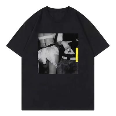 Loose Printed Pure Cotton T-shirts for Both Boys and Girls