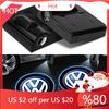 For VW New 2pcs Wireless HD Courtesy Lamp Car Door Projector Welcome Light For Volkswagen VW RLine R Golf Amarok T5 Phaeton ID
