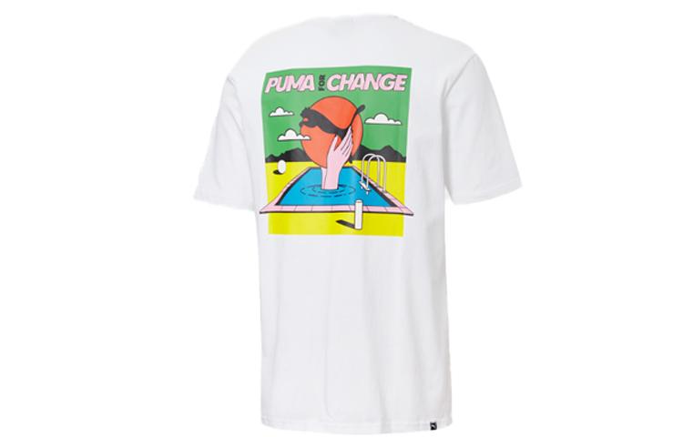 PUMA Set in Sleeve T Shirt Men s White 599181-02 M