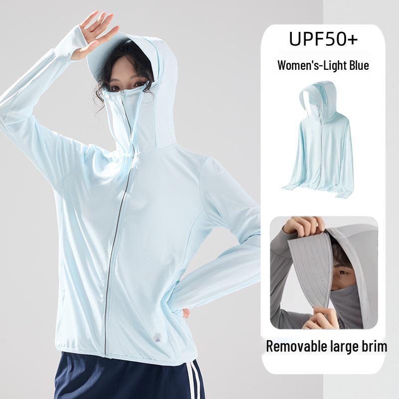 Unisex Outdoor UV Protection Clothing with Detachable Brim - UPF 50+ Breathable Summer Fishing Wear