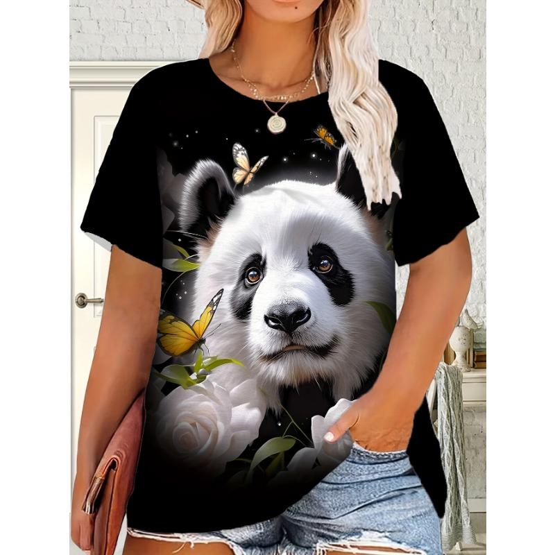 Women's T-shirts, round neck short-sleeved summer tops