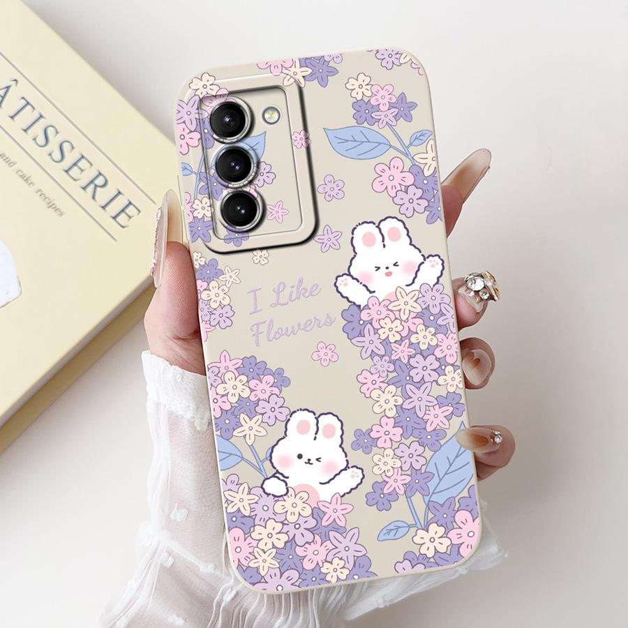 For Samsung Galaxy S21 FE 5G S21FE Phone Case Shell Cartoons Painted Soft Silicone Coque For Samsung SM-G990B Back Cover