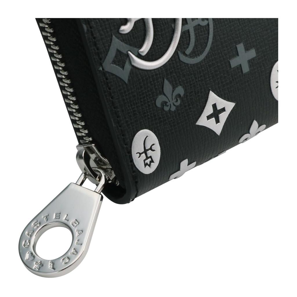 CASTELBAJAC Long Wallet Wallet Round Zipper Full Open Coin Purse Billfold Men's 065633 Madeleine Tensho Day Limited Casual Cowhide Genuine Leather