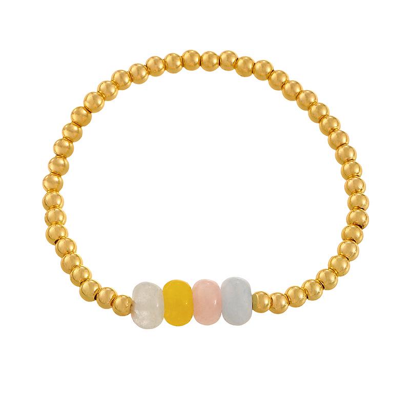 Colorful Natural Stone Beaded Bracelet - New Fashion Design, Multiple Piece Options