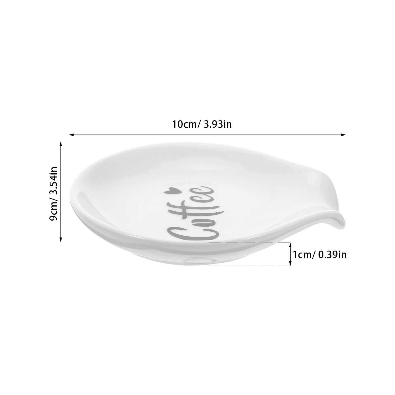 

Coffee Spoon Rest Ceramic Small Mini Porcelain Spoon Holder Teaspoon Rest Kitchen Stirrer Coffee Accessories Teaspoon Holder белый