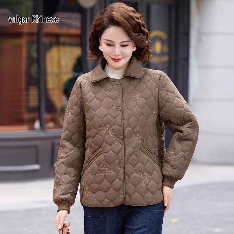 

Middle-Aged Women s Plus Velvet Warm Padded Winter Jacket 3XL