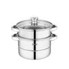 Debao 20cm Doppelschichtiger Edelstahl-Dampfgarer & Suppentopf