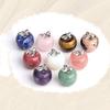 Unique Natural Stone Necklace Adjustable Chain Necklace Apples Pendant Necklace Stone Texture for Stylish Women Present