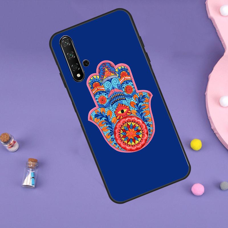 Hamsa Hand of Fatima For Huawei Nova 11i 12i 8i 7i 3i 9 10 SE Y60 Y61 Y70 Y72 Y73 Y90 Y91 P20 P30 P40 Lite Case