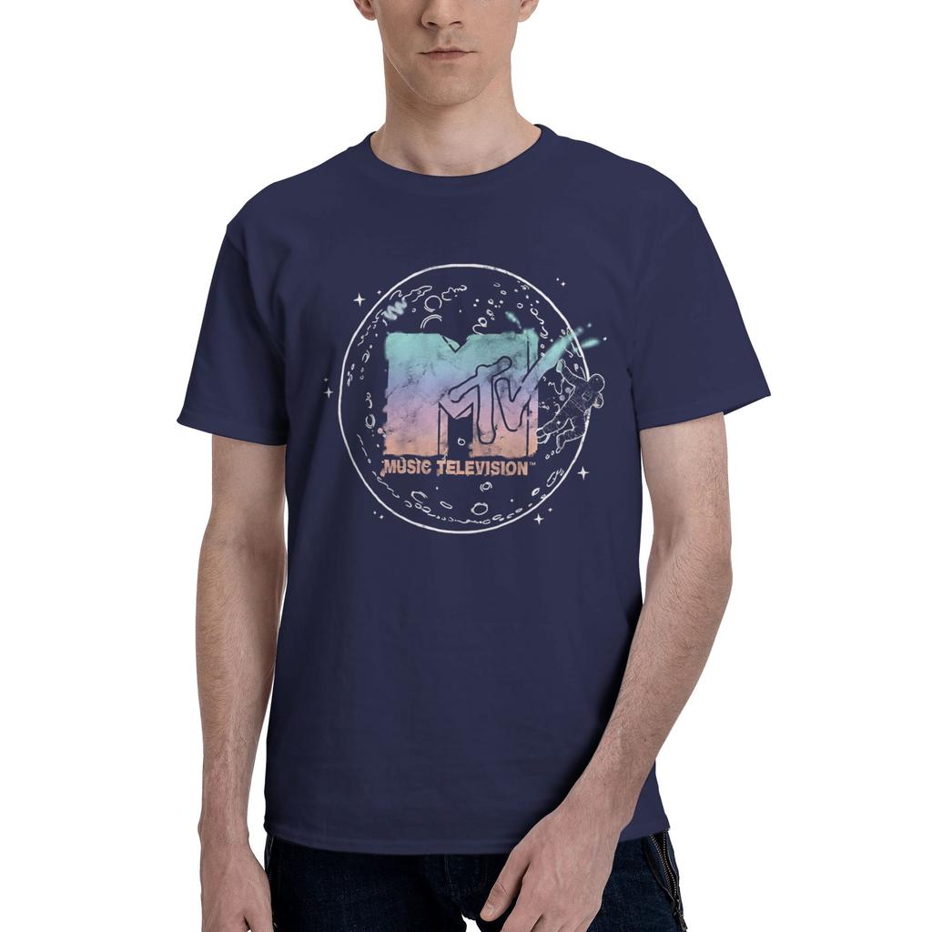 Vintage Moonunisex Space Orbit Neon Funny Graphic 100 Cotton Tshirt Mtv Tees Tops For Unisex