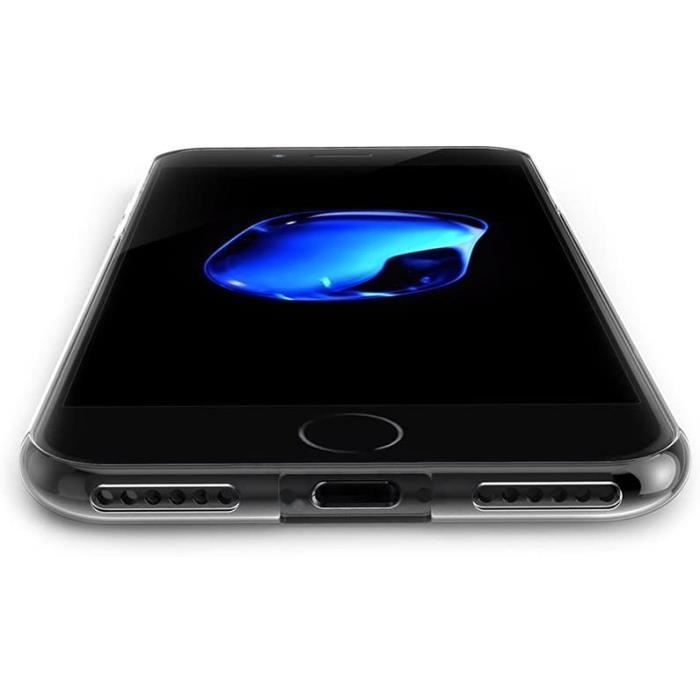 Coque pour iPhone SE 2022 - Phonillico® - Silicone Gel TPU - Protection Souple - Ultra Mince - Transparent