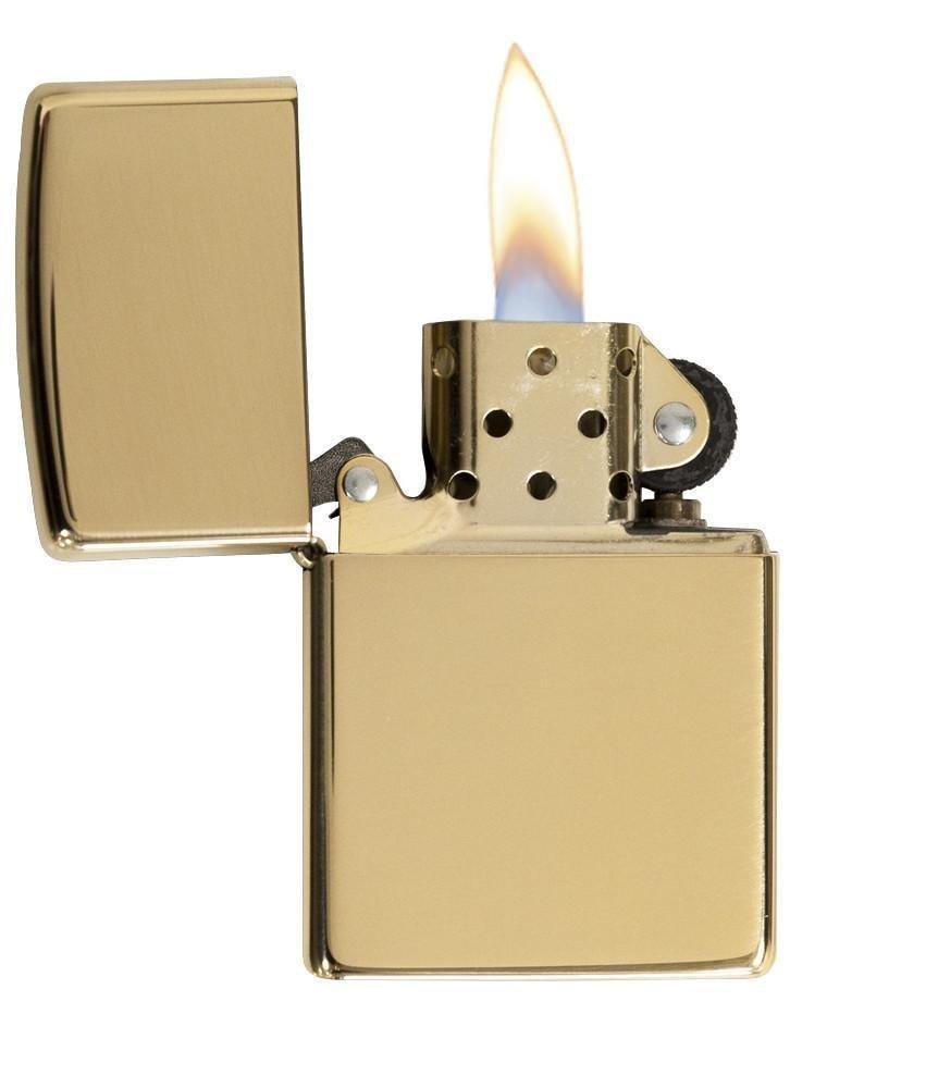 ZIPPO Brass Lighters Brass Brushed Brass