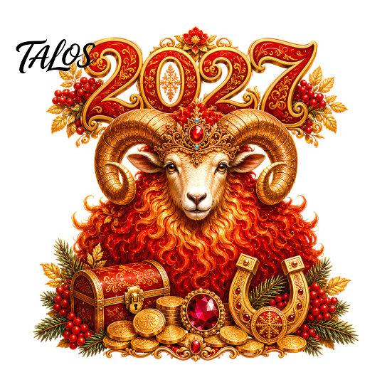 Seasonal Glass Window Ornament 2027 New Year Cling, Red And Gold Zodiac Sheep Static Decals for Doors, Non-adhesive Reusable Sticker Home Office Shop