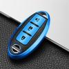 3/4 Button Leather TPU Car Key Case Cover Shell for Qashqai X-Trail T32 T31 Juke J10 J11 Kicks Tiida Pathfinder Note for Infiniti