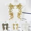 2PCS/1Pair Mesh Clothing Applique Handmade Clothing Patch Fashion Chest Flower