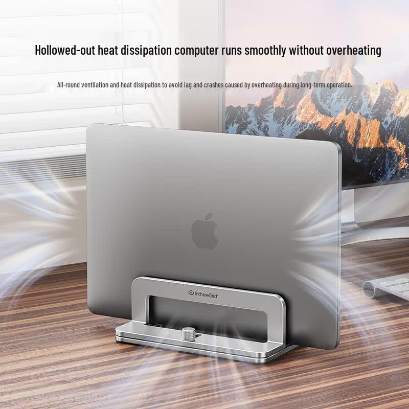 Jichuan Vertical Aluminum Laptop & Monitor Stand