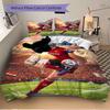 3pcs Football Player Action Bedding Set, Includes One Quilt Cover and Two Pillowcases, Bedroom and Guest Room Decoration. T723119