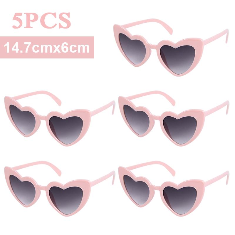 Bachelorette Party Sunglasses Wedding Bridal Shower Decor Hen Party Supplies Bride To Be Bridesmaid Gift Heart Shaped Glasses