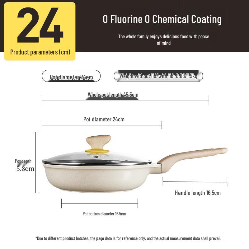 Chuada Huang Titanium Shield 24cm Non-stick Frying Pan
