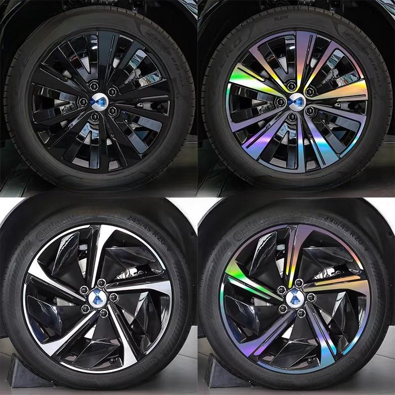 For DENZA N7 Wheel Hub Sticker Personalized Modification Color Changing Film Reflective and Scratch Resistant Car Sticker