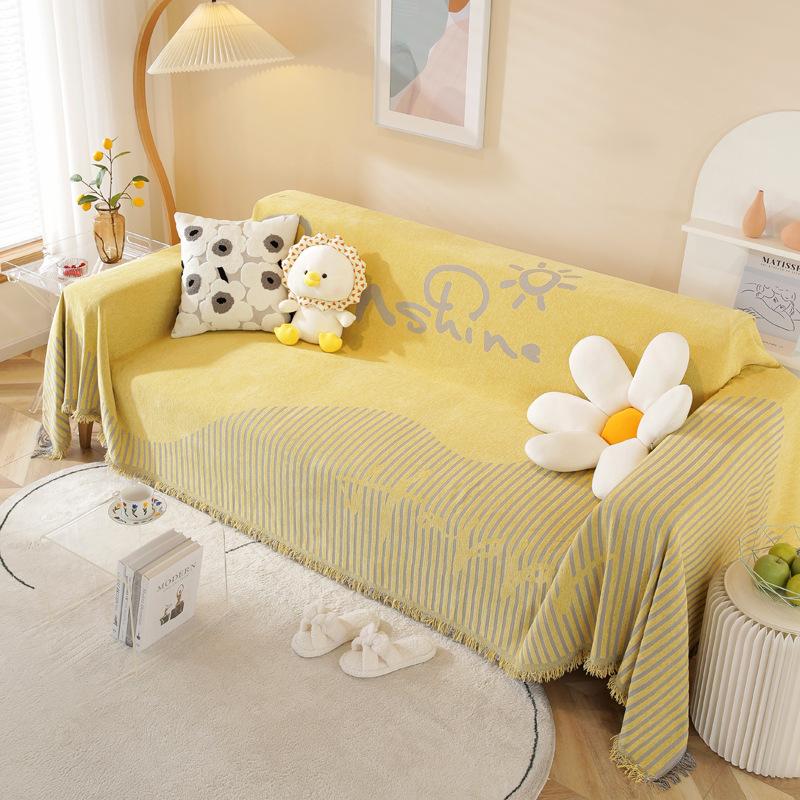 Knitting Picnic Throw Blanket Outdoor Picnic Mat Soft Sofa Blankets Towel Nap All Inclusive Couch Slipcover