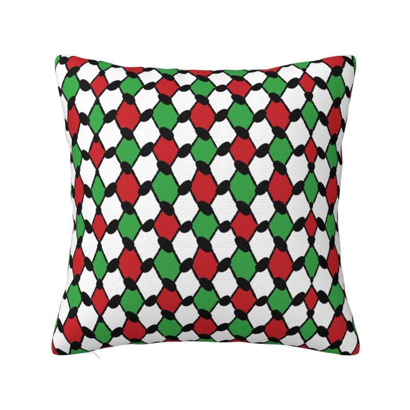 Arabisch Ethnisch Keffiyeh Kissenbezug cm Dekorative Kufiya Kunst Kissenhülle Quadratisch Polyester Kissenbezug
