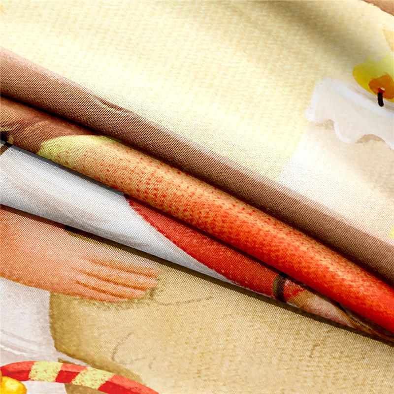 Christmas 0.9/1.2/1.5/1.8/2.0m Digital Printing Polyester Bed Flat Sheet With Pillowcase Print Bedding Set
