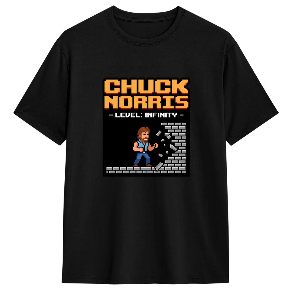 Chuck Norris T Shirt Harajuku T Shirts ShortSleeved Vintage Tshirt Summer Cotton Oversized Top Tees