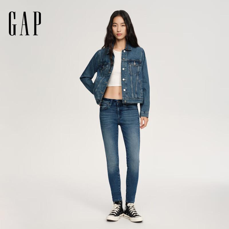 

Женская джинсовая куртка Gap American Classic с эффектом стирки M (US XL)