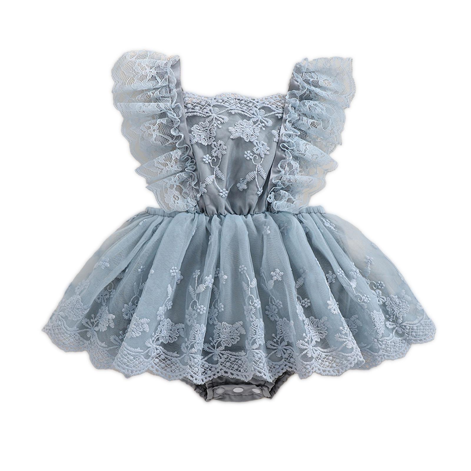 

Кружевное платье-комбинезон для девочек, боди без рукавов в стиле пэчворк, летняя одежда для повседневной носки 12-18 Months